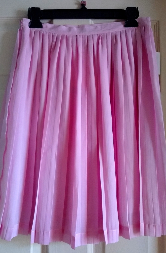 Pretty Pleated Pink Skirt